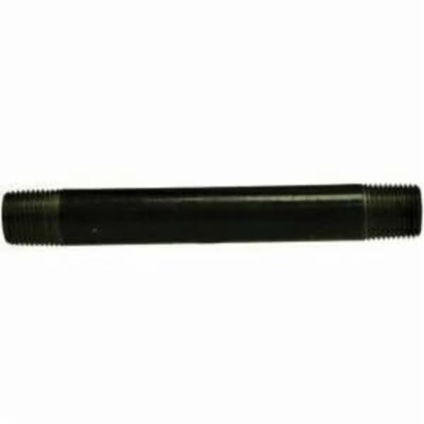 Pipe Nipple, Standard, 212 Nominal, NPT, 5 Length, SCH 40STD, 200 to 150 deg, SeamlessWelded, , Midland Metal, Mfr#: 57185
